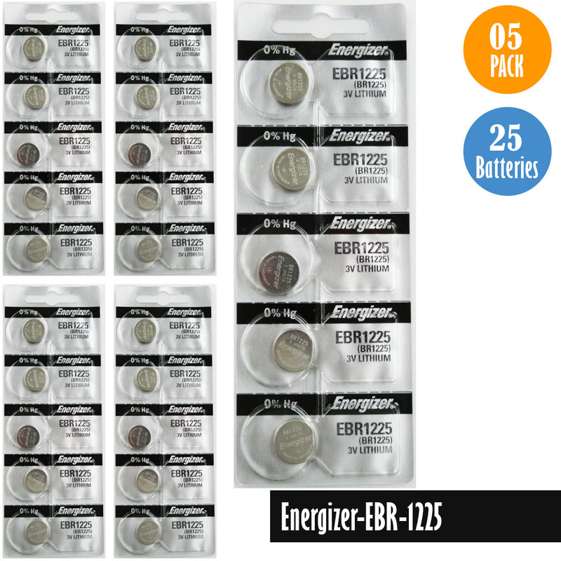 Load image into Gallery viewer, Energizer-EBR-1225 Watch Battery, 1 Pack 5 batteries, Replaces all BR1225
