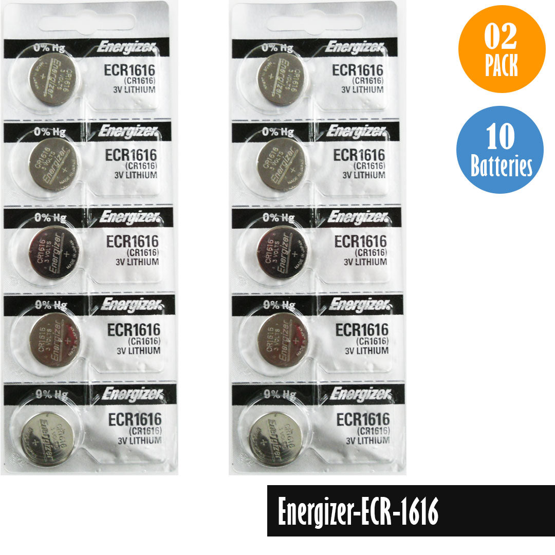 Energizer-ECR-1616 Watch Battery, 1 Pack 5 batteries, Replaces all CR1616