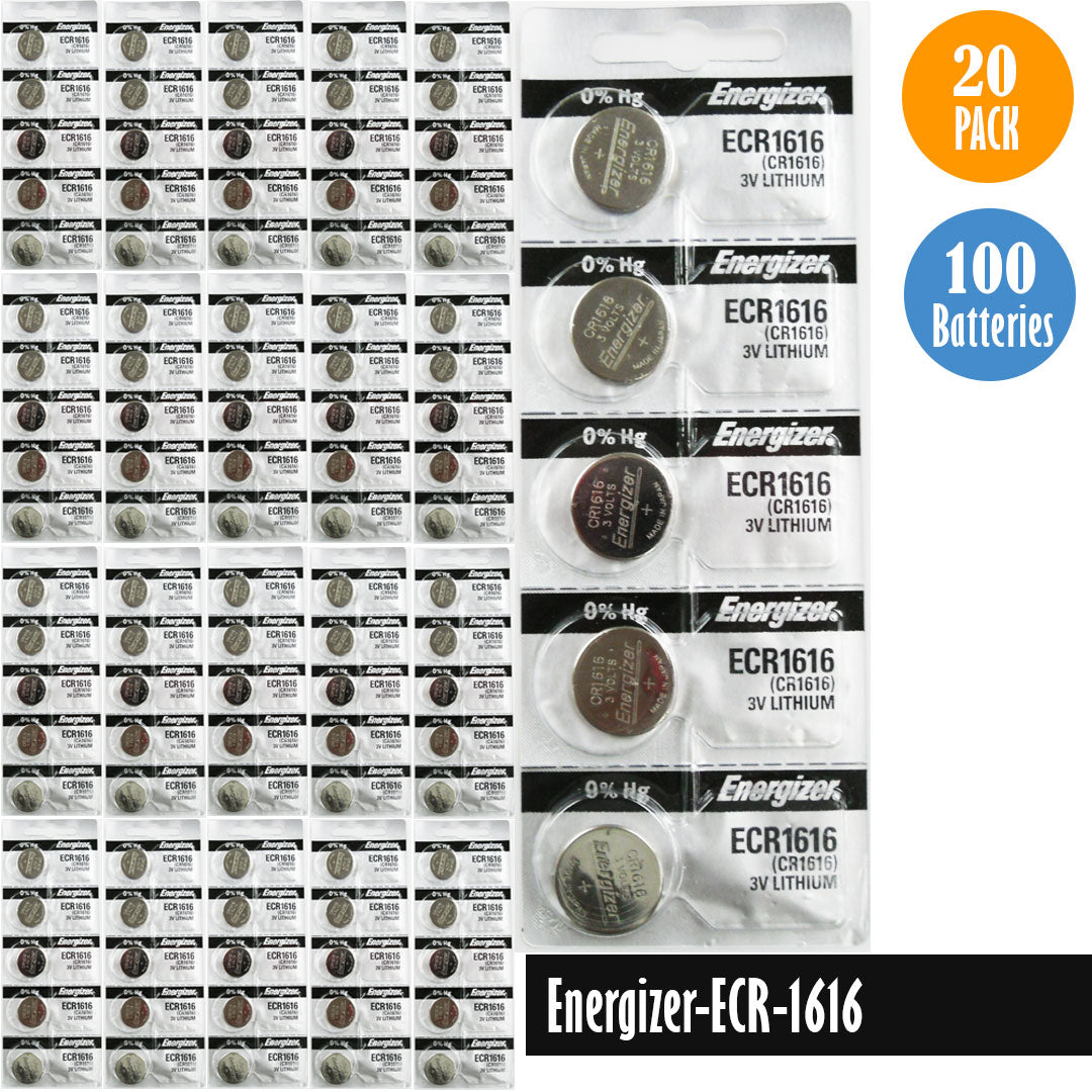 Energizer-ECR-1616 Watch Battery, 1 Pack 5 batteries, Replaces all CR1616
