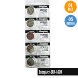 Energizer-ECR-1620 Watch Battery, 1 Pack 5 batteries, Replaces all CR1620 - Universal Jewelers & Watch Tools Inc. 