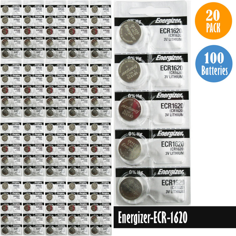 Load image into Gallery viewer, Energizer-ECR-1620 Watch Battery, 1 Pack 5 batteries, Replaces all CR1620
