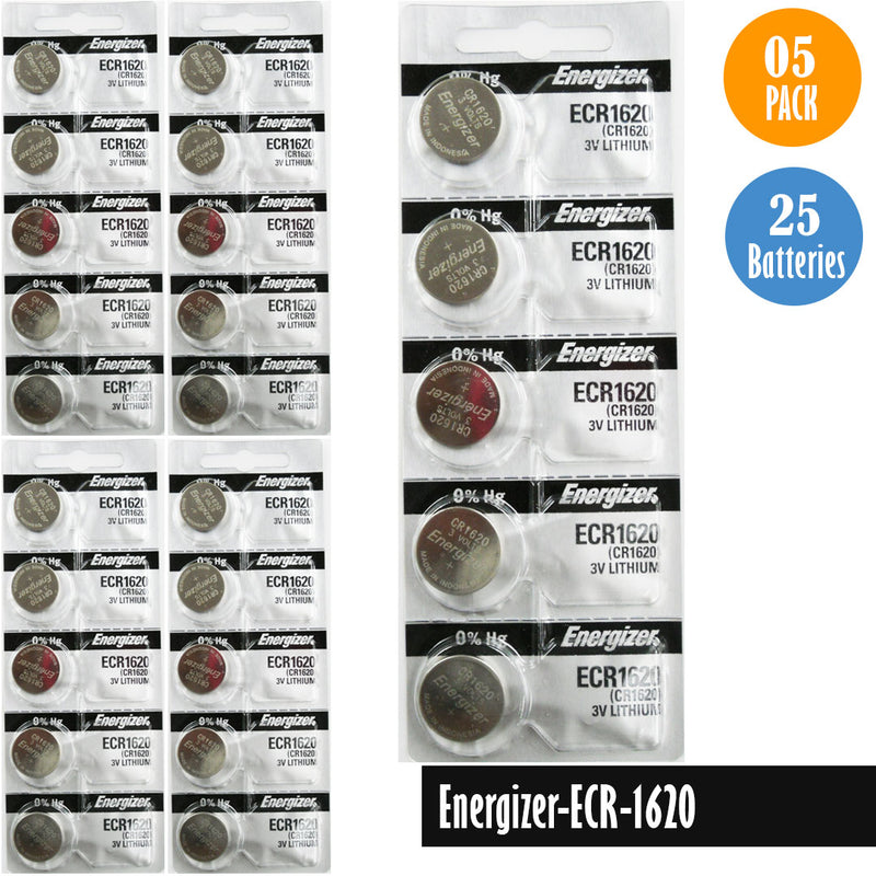 Load image into Gallery viewer, Energizer-ECR-1620 Watch Battery, 1 Pack 5 batteries, Replaces all CR1620
