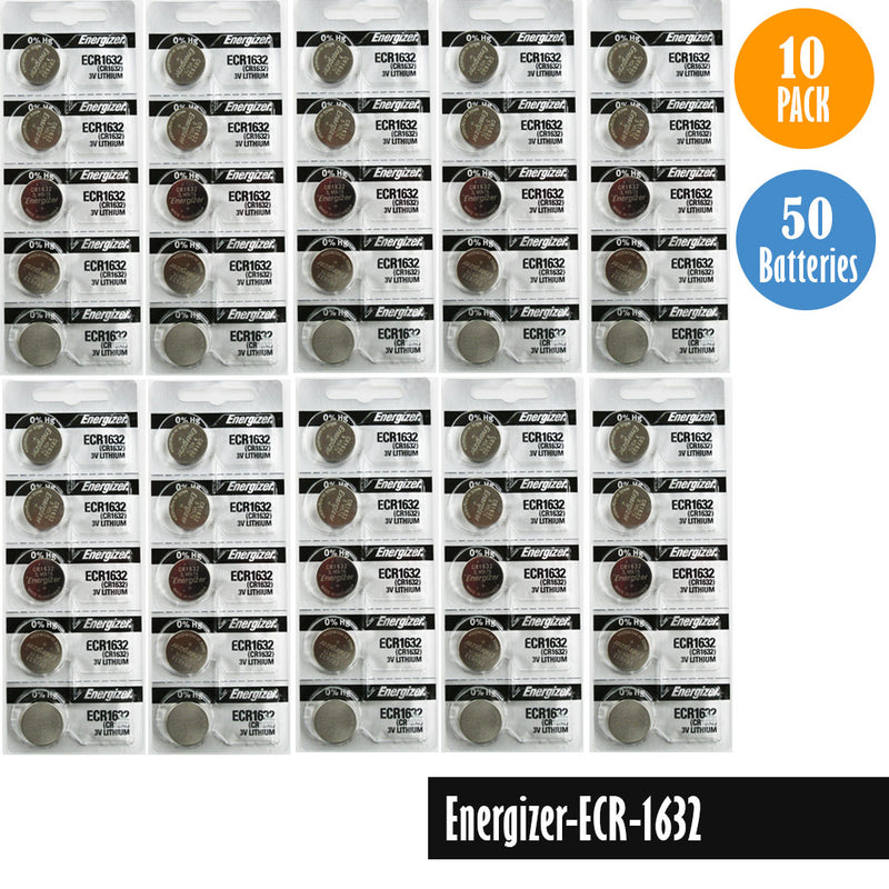 Load image into Gallery viewer, Energizer-ECR-1632 Watch Battery, 1 Pack 5 batteries, Replaces all CR1632
