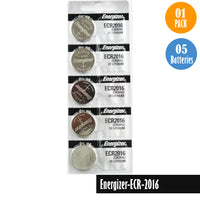 Energizer-ECR-2016 Watch Battery, 1 Pack 5 batteries, Replaces all CR2016 - Universal Jewelers & Watch Tools Inc. 