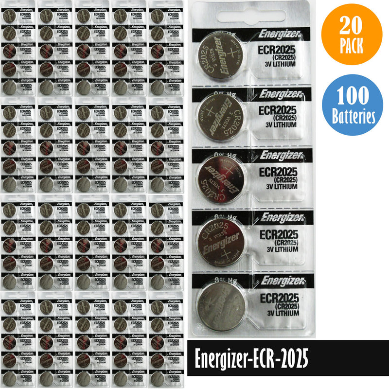 Load image into Gallery viewer, Energizer-ECR-2025 Watch Battery, 1 Pack 5 batteries, Replaces all CR2025
