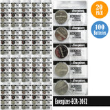 Energizer-ECR-2032 Watch Battery, 1 Pack 5 batteries, Replaces all CR2032