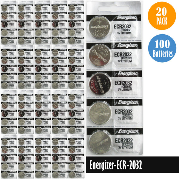 Renata CR2032 Batteries - 3V Lithium Coin Cell 2032 Battery (100 Count) 