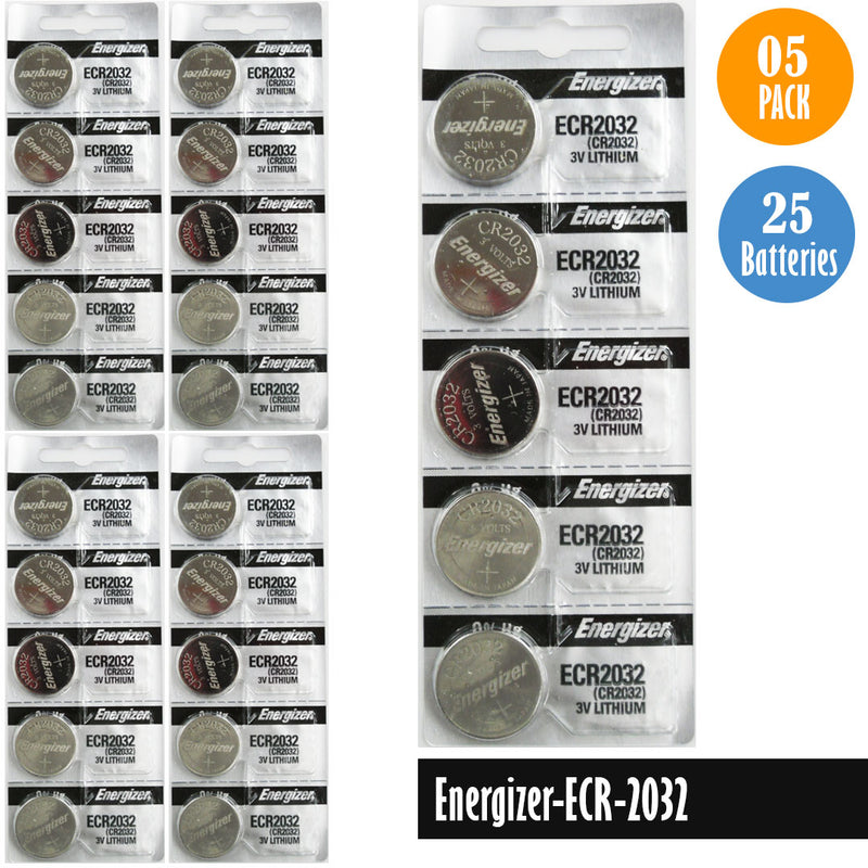 Load image into Gallery viewer, Energizer-ECR-2032 Watch Battery, 1 Pack 5 batteries, Replaces all CR2032
