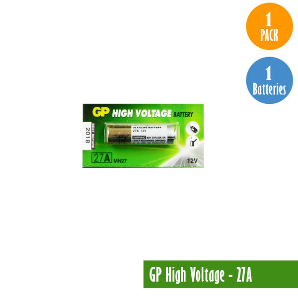 GP High Voltage, 27A, 1 Pack 1 Battery, Available for bulk order - Universal Jewelers & Watch Tools Inc. 