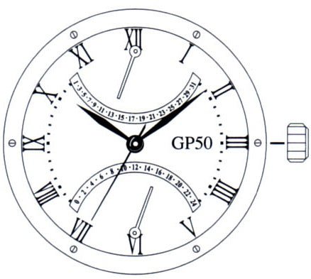 GP50 Miyota - Citizen Watch Movement Made in Japan - Universal Jewelers & Watch Tools Inc.