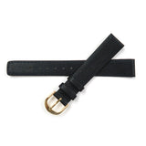 Genuine Leather Watch Band 16, 18mm Plain Grain Stitched Band in Black and Brown - Universal Jewelers & Watch Tools Inc. 