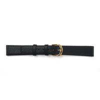 Genuine Leather Watch Band 16, 18mm Plain Grain Stitched Band in Black and Brown - Universal Jewelers & Watch Tools Inc. 