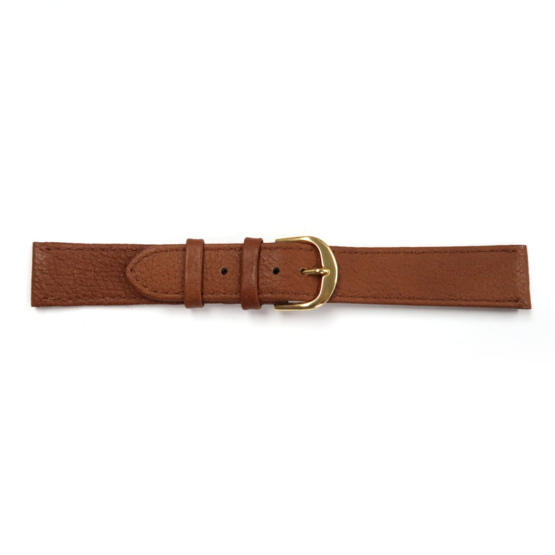 Load image into Gallery viewer, Genuine Leather Watch Band 16-20mm Flat Classic Plain Grain Stitched in Green, Brown, Burgundy and Tan - Universal Jewelers &amp; Watch Tools Inc. 
