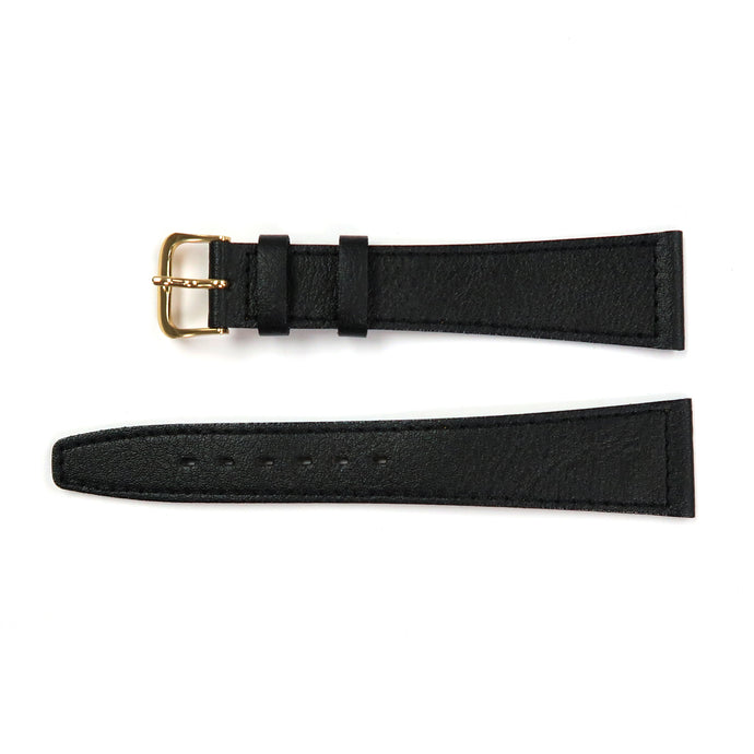 Genuine Leather Watch Band 18, 20mm Plain Grain Stitched Band in Black and Brown - Universal Jewelers & Watch Tools Inc. 