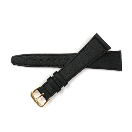 Genuine Leather Watch Band 18, 20mm Plain Grain Stitched Band in Black and Brown - Universal Jewelers & Watch Tools Inc. 