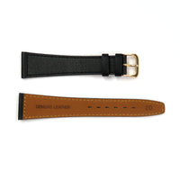 Genuine Leather Watch Band 18, 20mm Plain Grain Stitched Band in Black and Brown - Universal Jewelers & Watch Tools Inc. 