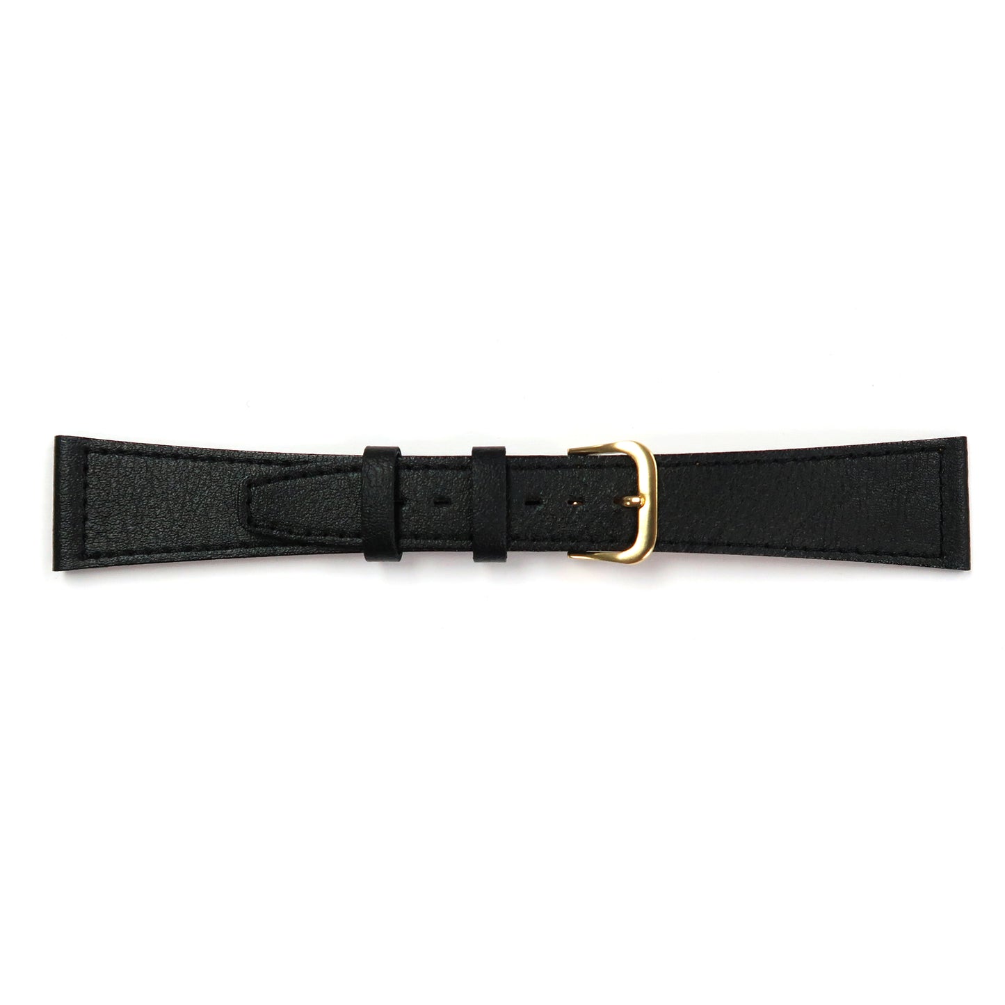 Genuine Leather Watch Band 18, 20mm Plain Grain Stitched Band in Black and Brown - Universal Jewelers & Watch Tools Inc. 