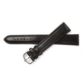 Genuine Leather Watch Band  Extra Long 20mm Padded Classic Plain Grain Stitched in Brown - Universal Jewelers & Watch Tools Inc. 
