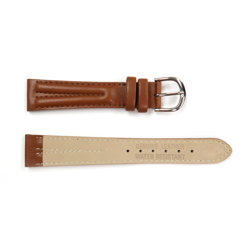 Load image into Gallery viewer, Genuine Leather Watch Band Padded Classic Plain Grain in Brown, Light Brown, Tan and Black - Universal Jewelers &amp; Watch Tools Inc. 
