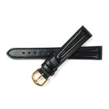 Genuine Leather Watch Band Padded Classic Plain Grain in Brown, Light Brown, Tan and Black - Universal Jewelers & Watch Tools Inc. 