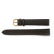 Genuine Leather Extra Long Watch Band 18mm Flat Classic Plain Grain Stitched in Dark Brown - Universal Jewelers & Watch Tools Inc. 