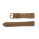 Genuine Leather Watch Band 18mm Padded Classic Plain Grain in Light Brown - Universal Jewelers & Watch Tools Inc. 