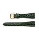 Genuine Leather Watch Band 20mm Flat Croco Grain in Green - Universal Jewelers & Watch Tools Inc. 