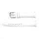 Genuine Leather Watch Band 16mm Padded Classic Plain Grain Stitched ,White Color - Universal Jewelers & Watch Tools Inc. 