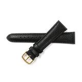 Genuine Leather Watch Band 16-20mm Padded Grain Stitched in Black, Brown and Light Brown - Universal Jewelers & Watch Tools Inc. 