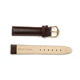 Genuine Leather Watch Band 18, 20mm Padded Classic Plain Grain Stitched in Black and Brown - Universal Jewelers & Watch Tools Inc. 