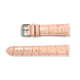 Genuine Leather Watch Band 20mm Padded Stitched Alligator Grain in Pink - Universal Jewelers & Watch Tools Inc. 