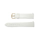 Genuine Leather Watch Band 18mm Flat Lizard Grain in White - Universal Jewelers & Watch Tools Inc. 