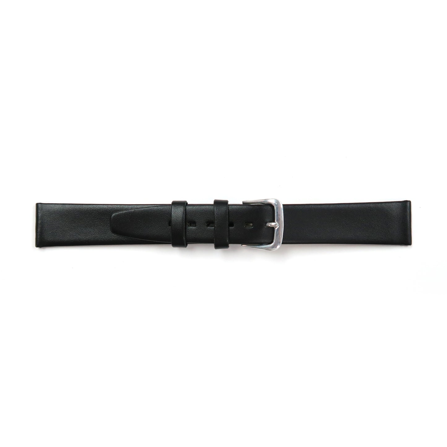Genuine Leather Watch Band 16-20mm Flat Classic Plain Grain in Black, Brown and Tan - Universal Jewelers & Watch Tools Inc. 