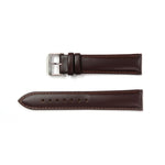 Genuine Leather Watch Band 16-24mm Padded Classic Plain Grain Stitched in Black and Brown - Universal Jewelers & Watch Tools Inc. 