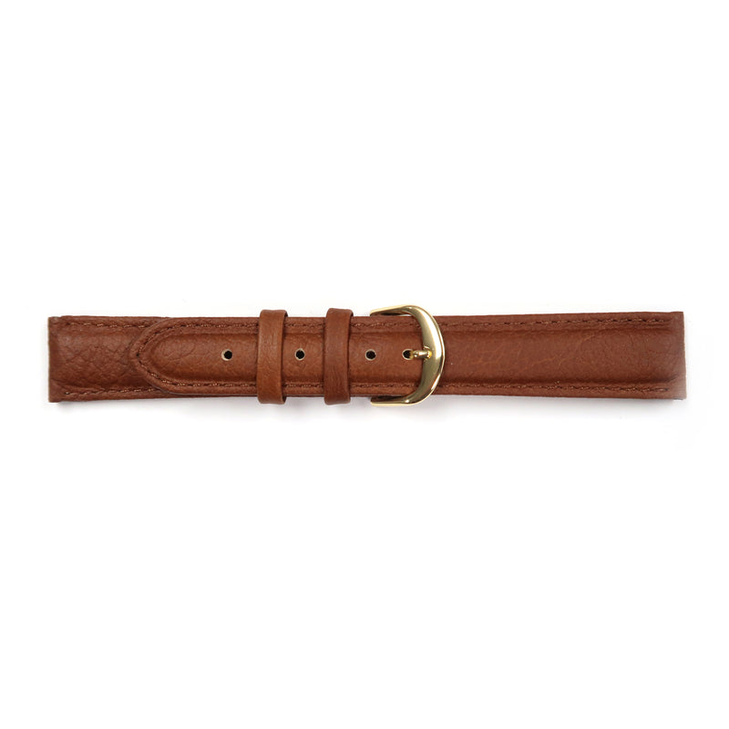 Load image into Gallery viewer, Genuine Leather Watch Band 16-26mm Padded Classic Plain Grain Stitched in Black, Dark Blue, Brown, Dark Brown, Tan, Burgundy - Universal Jewelers &amp; Watch Tools Inc. 
