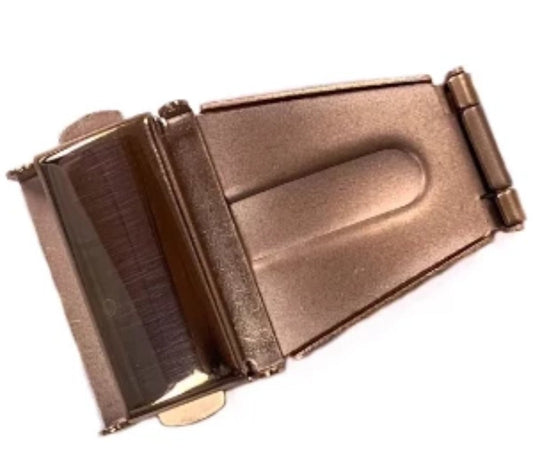 Metal Band Buckles With Push Button in Rose Gold Color. - Universal Jewelers & Watch Tools Inc.