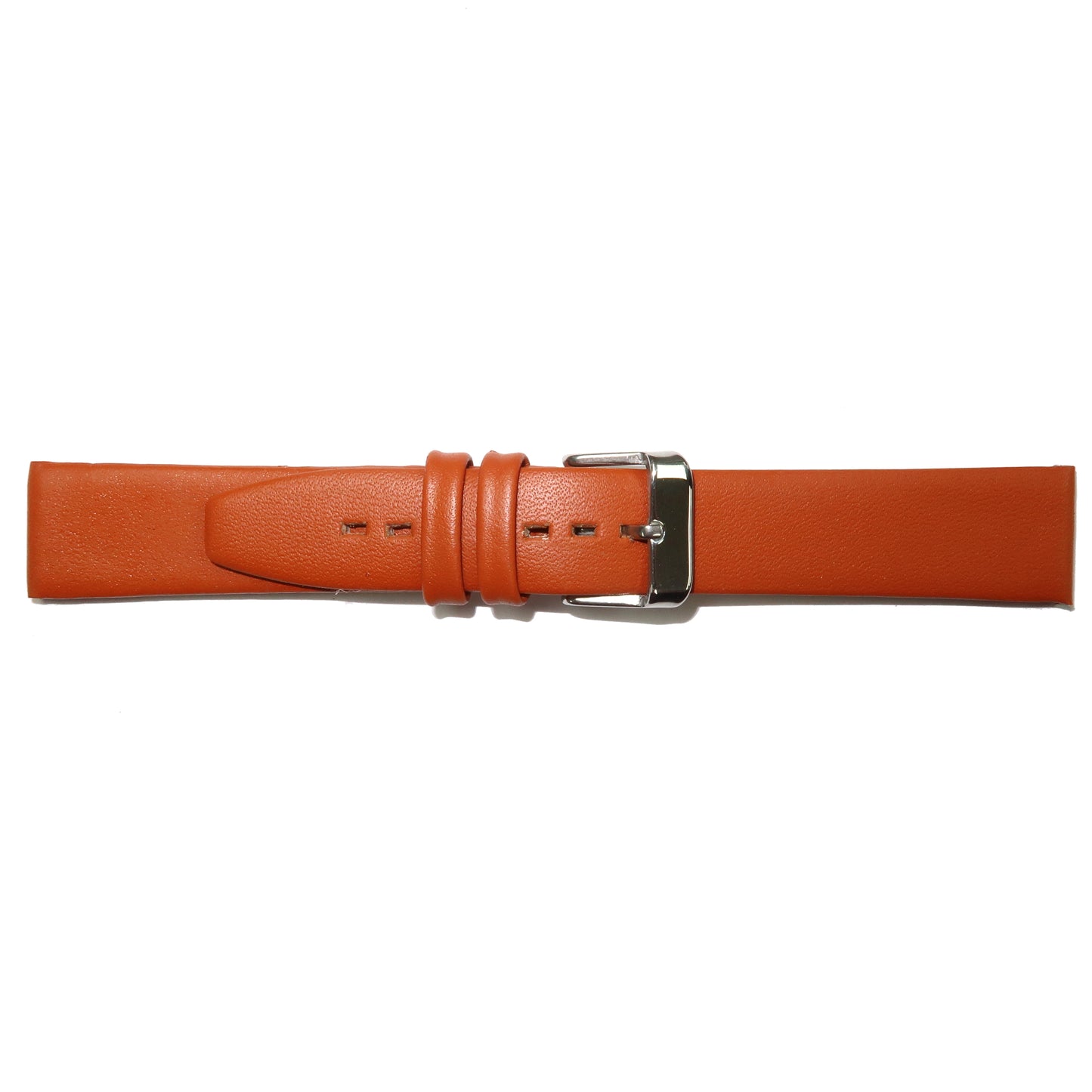 Genuine Leather Watch Band 8-24mm Flat Classic Plain Grain Black Brown Light Brown Tan Light Tan Light Green - Universal Jewelers & Watch Tools Inc. 