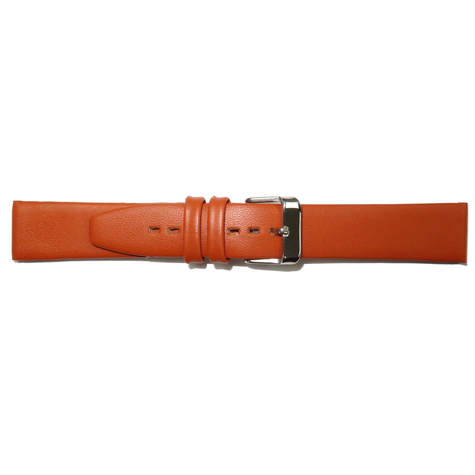 Genuine Leather Watch Band 8-24mm Flat Classic Plain Grain Black Brown Light Brown Tan Light Tan Light Green - Universal Jewelers & Watch Tools Inc. 