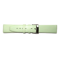 Genuine Leather Watch Band 8-24mm Flat Classic Plain Grain Black Brown Light Brown Tan Light Tan Light Green - Universal Jewelers & Watch Tools Inc. 