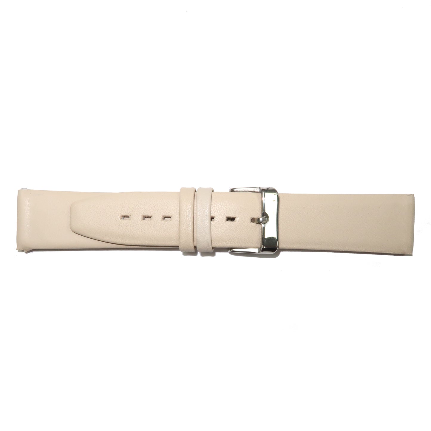 Genuine Leather Watch Band 8-24mm Flat Classic Plain Grain Black Brown Light Brown Tan Light Tan Light Green - Universal Jewelers & Watch Tools Inc. 