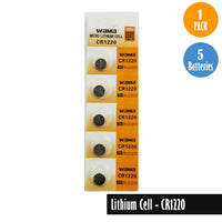 Lithium Cell-CR1220, 1-Pack-5-Battery, Available for bulk order - Universal Jewelers & Watch Tools Inc. 