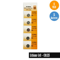 Lithium Cell-CR1225, 1 Pack 5 Batteries, Available for bulk order - Universal Jewelers & Watch Tools Inc. 