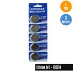 Lithium Cell-CR2330, 1 Pack 5 Batteries, Available for bulk order - Universal Jewelers & Watch Tools Inc. 