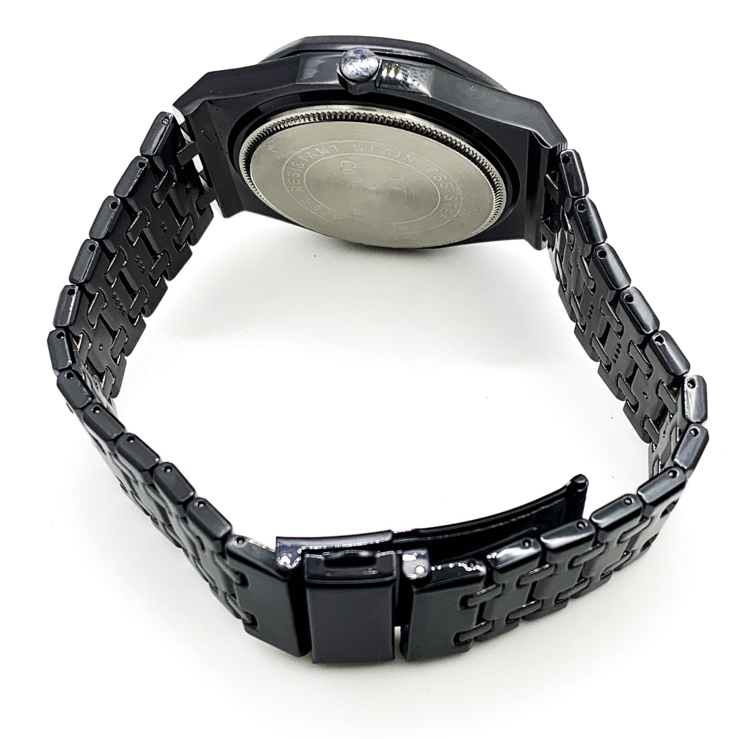 Men's Fashion Watch Black Case Black Dial with Date Luxury Quartz - Universal Jewelers & Watch Tools Inc.