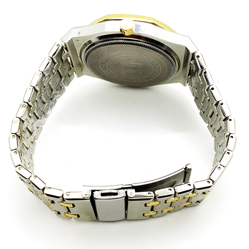 Load image into Gallery viewer, Men&#39;s Fashion Watch Yellow Golden Case Black Dial with Date Luxury Quartz
