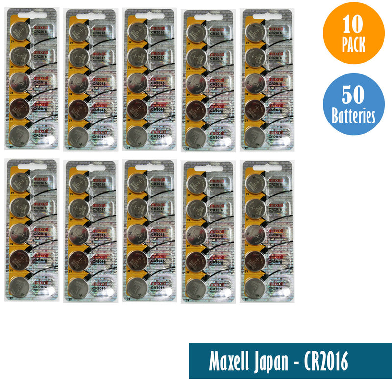 Load image into Gallery viewer, Maxell Japan - CR2016 Watch Batteries Single Pack of 5 Batteries
