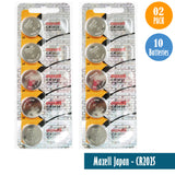 Maxell Japan - CR2025 Watch Batteries Single Pack of 5 Batteries