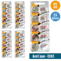 Maxell Japan - CR2025 Watch Batteries Single Pack of 5 Batteries