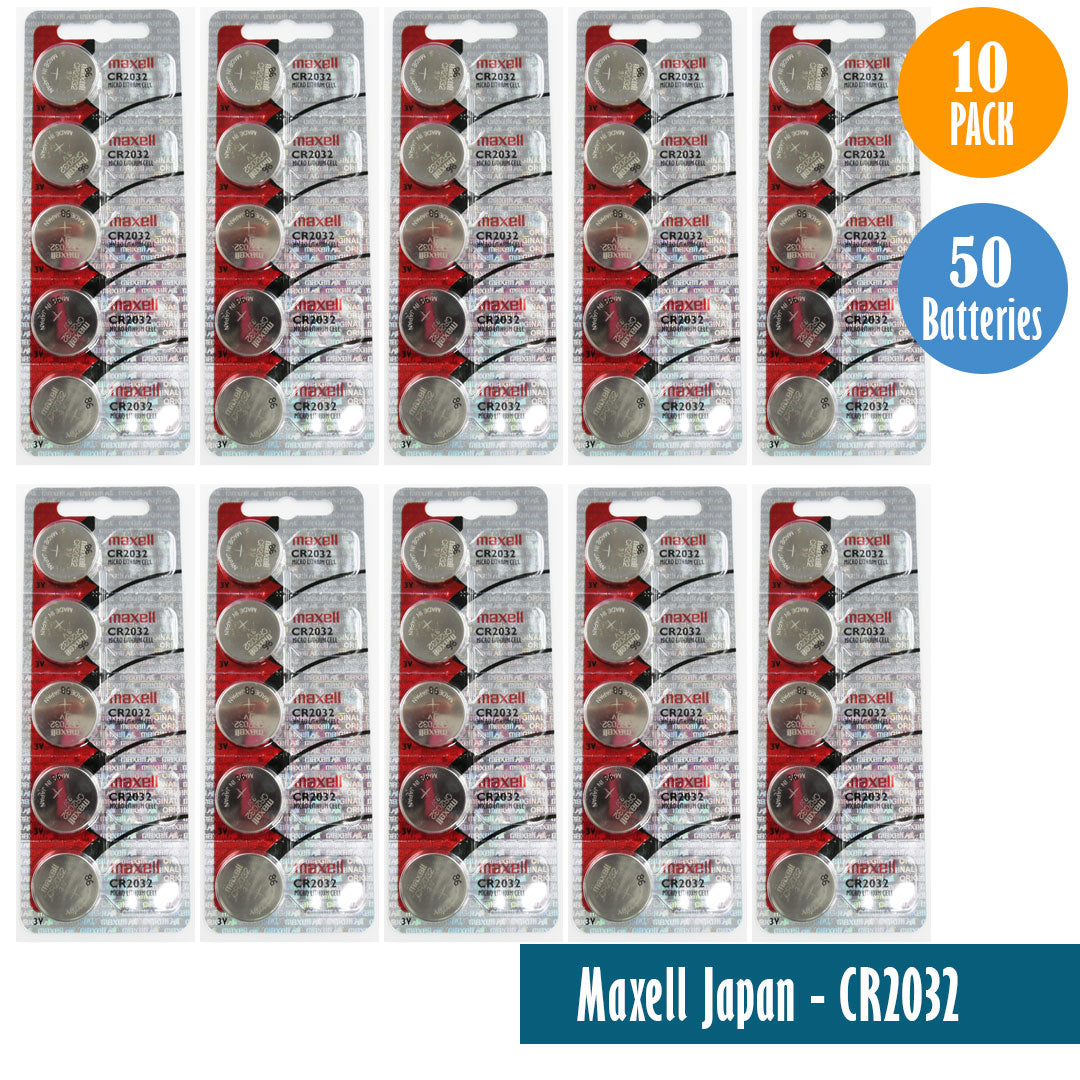 Maxell Japan - CR2032 Watch Batteries Single Pack of 5 Batteries