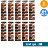 Maxell Japan - LR44 (A76) Watch Batteries Single Pack of 10 Batteries